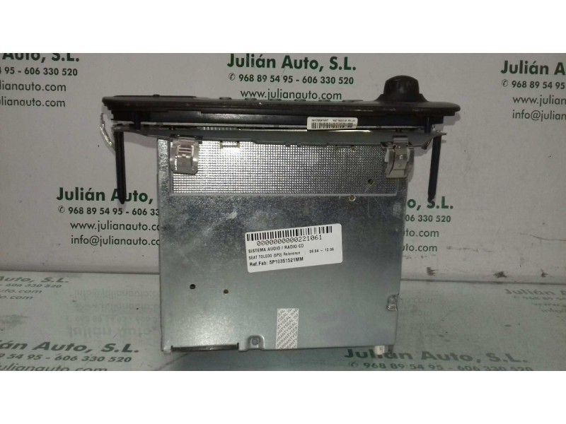 Recambio de sistema audio / radio cd para seat toledo (5p2) reference referencia OEM IAM 5P10351521MM 8157643235366 BLAUPUNKT