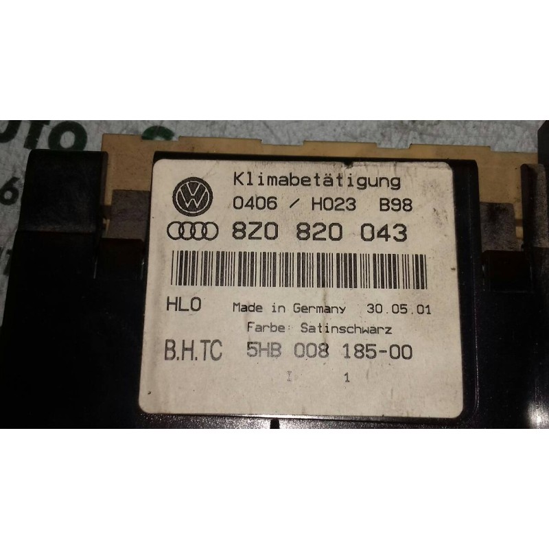 Recambio de mando calefaccion / aire acondicionado para audi a2 (8z) 1.4 tdi (55kw) referencia OEM IAM 8Z0820043 5HB00818500 
