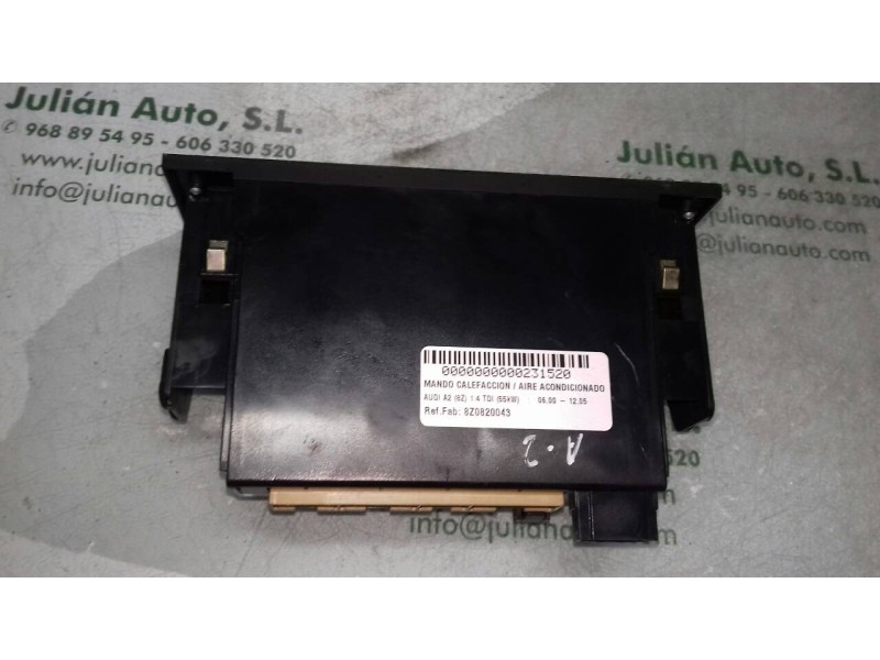 Recambio de mando calefaccion / aire acondicionado para audi a2 (8z) 1.4 tdi (55kw) referencia OEM IAM 8Z0820043 5HB00818500 