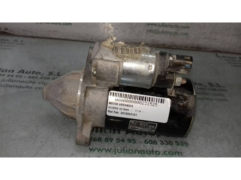 Recambio de motor arranque para hyundai i20 basis referencia OEM IAM 3610003101 1201952 VALEO