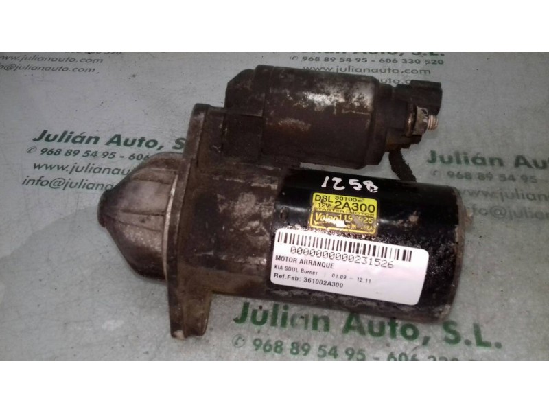 Recambio de motor arranque para kia soul burner referencia OEM IAM 361002A300 1195925 VALEO