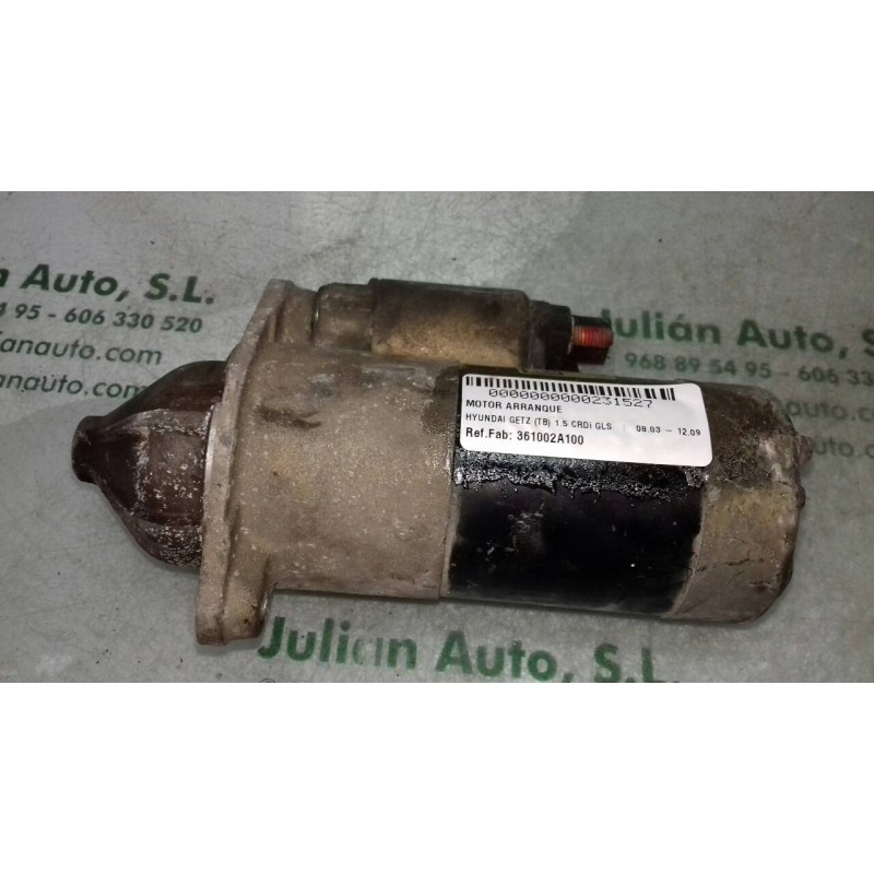 Recambio de motor arranque para hyundai getz (tb) 1.5 crdi gls referencia OEM IAM 361002A100 1250295 VALEO
