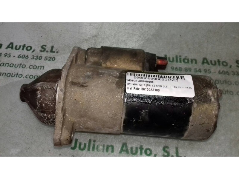 Recambio de motor arranque para hyundai getz (tb) 1.5 crdi gls referencia OEM IAM 361002A100 1250295 VALEO