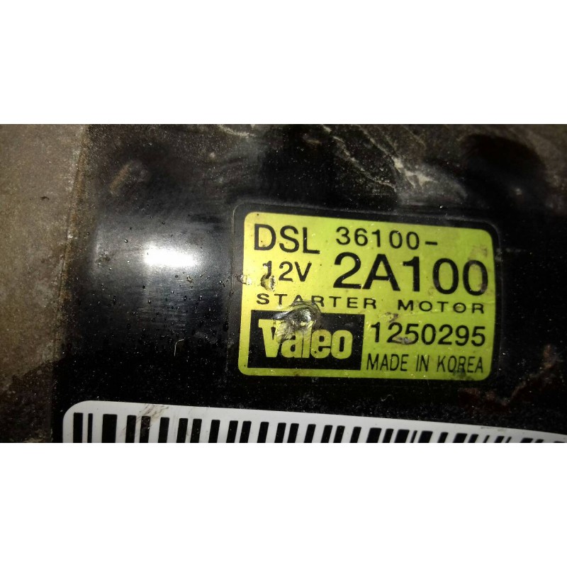 Recambio de motor arranque para hyundai getz (tb) 1.5 crdi gls referencia OEM IAM 361002A100 1250295 VALEO