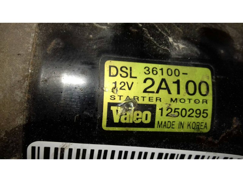 Recambio de motor arranque para hyundai getz (tb) 1.5 crdi gls referencia OEM IAM 361002A100 1250295 VALEO