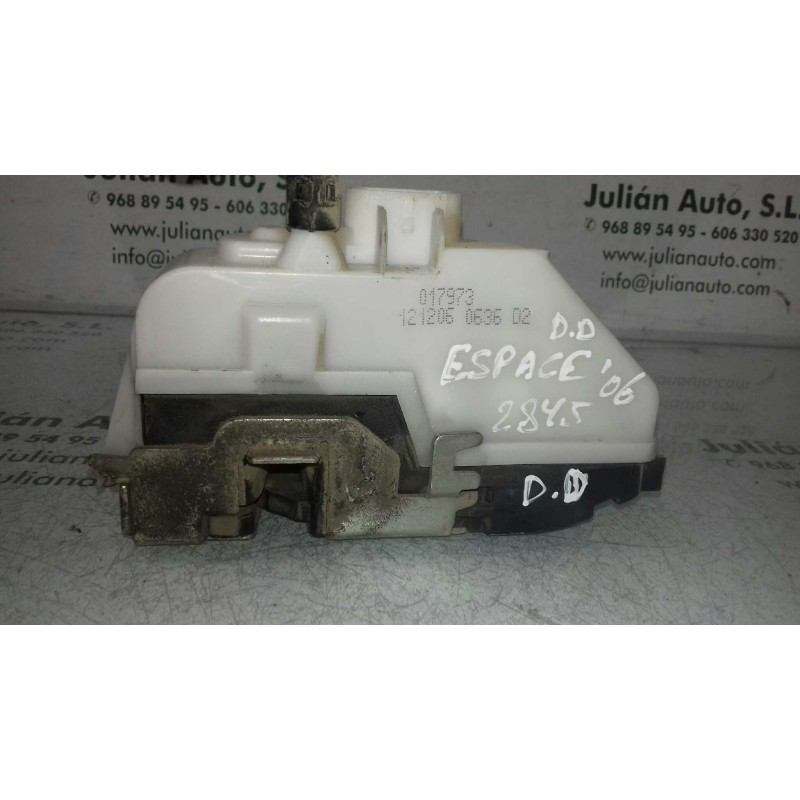 Recambio de cerradura puerta delantera derecha para renault espace iv (jk0) dynamique referencia OEM IAM 017973 4 PINES BLANCO