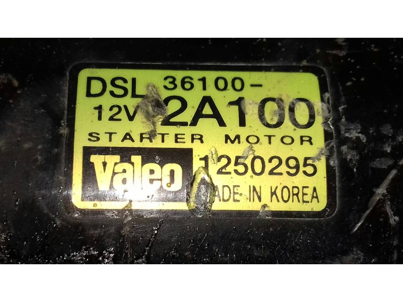 Recambio de motor arranque para kia rio 1.5 crdi ex1 referencia OEM IAM 361002A100 1250295 VALEO