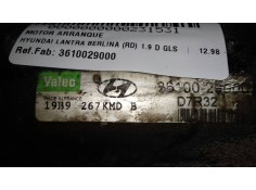 Recambio de motor arranque para hyundai lantra berlina (rd) 1.9 d gls referencia OEM IAM 3610029000 D7R32 VALEO 2