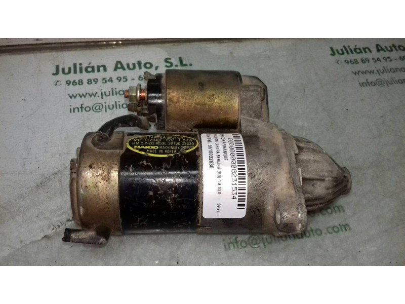 Recambio de motor arranque para hyundai lantra berlina (rd) 1.6 gls referencia OEM IAM 3610032630 112040 