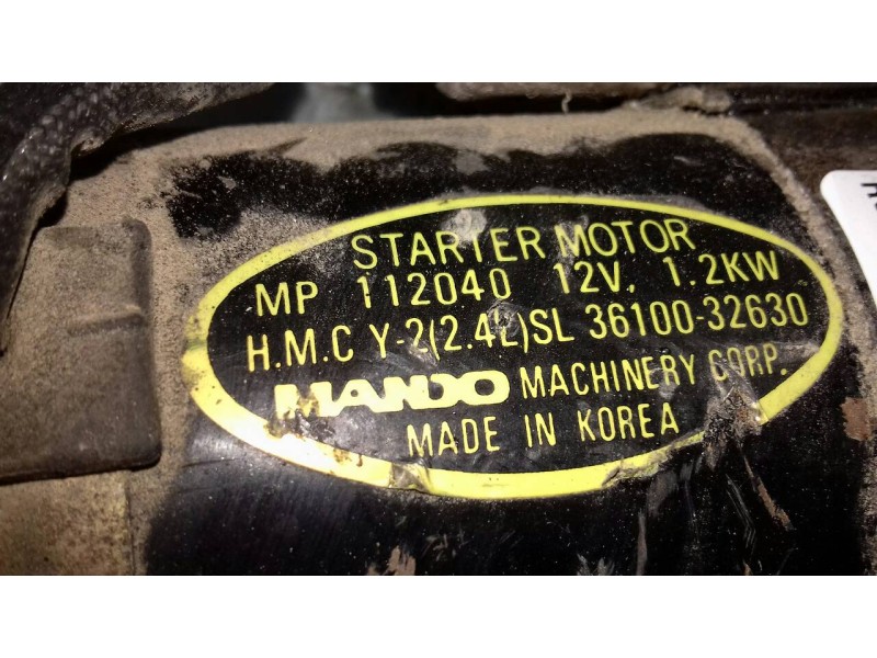 Recambio de motor arranque para hyundai lantra berlina (rd) 1.6 gls referencia OEM IAM 3610032630 112040 