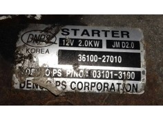 Recambio de motor arranque para kia sportage ex referencia OEM IAM 3610027010 031013190  2