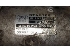 Recambio de motor arranque para kia cerato 2.0 ex crdi familiar (5-ptas.) referencia OEM IAM 3610027000 031013170  2