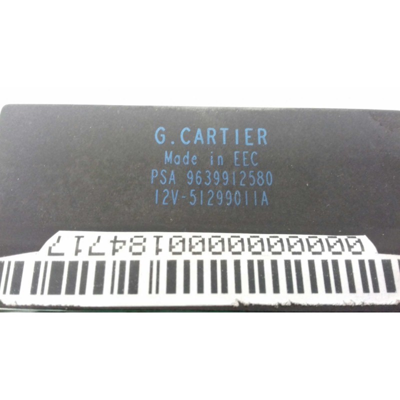 Recambio de caja precalentamiento para citroen xsara berlina 1.9d attraction referencia OEM IAM 9639912580 4 PINES CARTIER