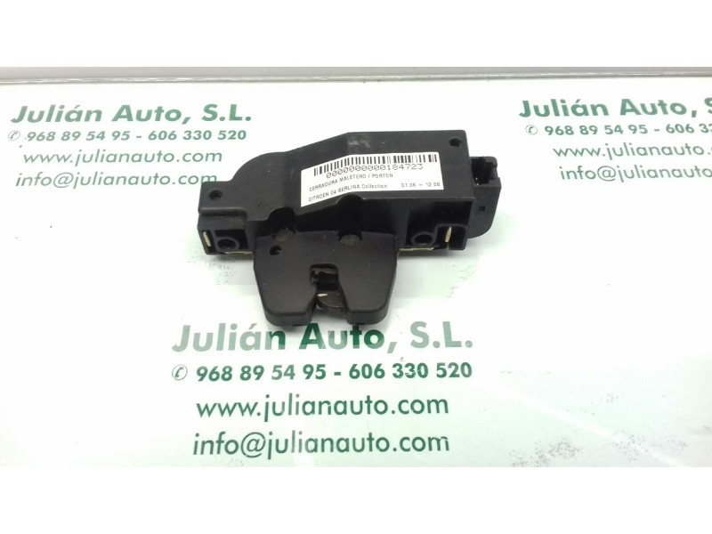 Recambio de cerradura maletero / porton para citroen c4 berlina collection referencia OEM IAM 9652301980 170107 