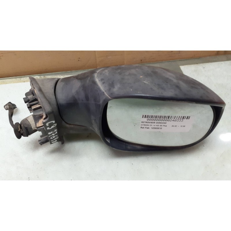 Recambio de retrovisor derecho para citroen c3 1.4 hdi sx plus referencia OEM IAM 12363610  ELECTRICO