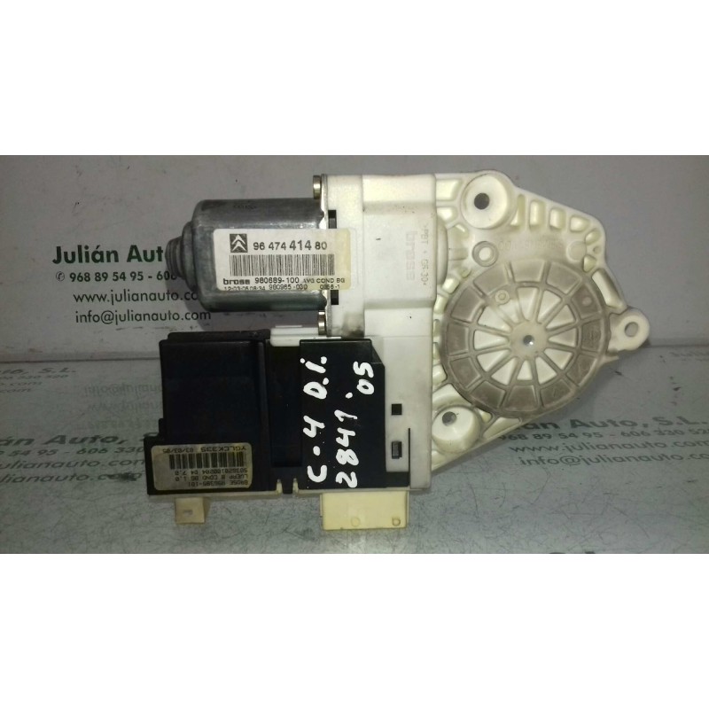 Recambio de motor elevalunas delantero izquierdo para citroen c4 berlina cool referencia OEM IAM 9647441480 980689100 BROSE