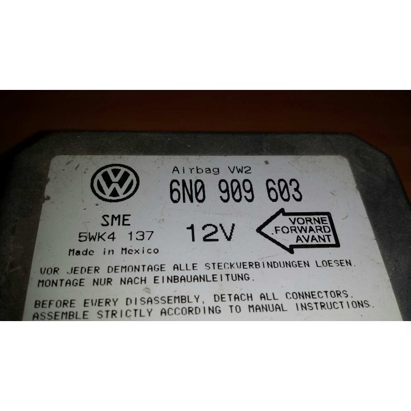 Recambio de centralita airbag para seat ibiza (6k) básico referencia OEM IAM 6N0909603 5WK4137 