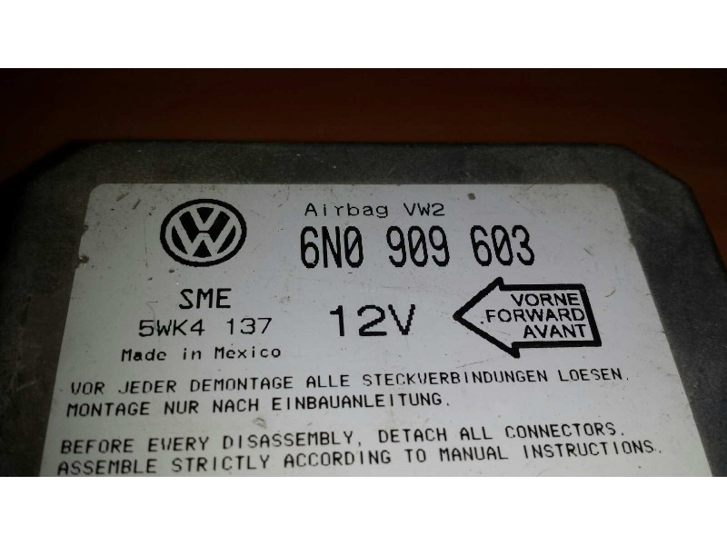 Recambio de centralita airbag para seat ibiza (6k) básico referencia OEM IAM 6N0909603 5WK4137 
