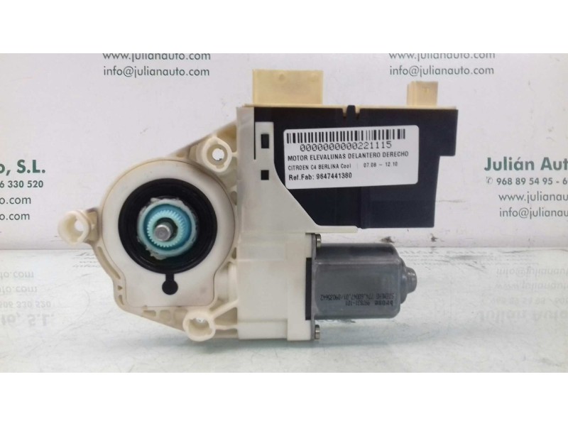 Recambio de motor elevalunas delantero derecho para citroen c4 berlina cool referencia OEM IAM 9647441380 980692100 BROSE