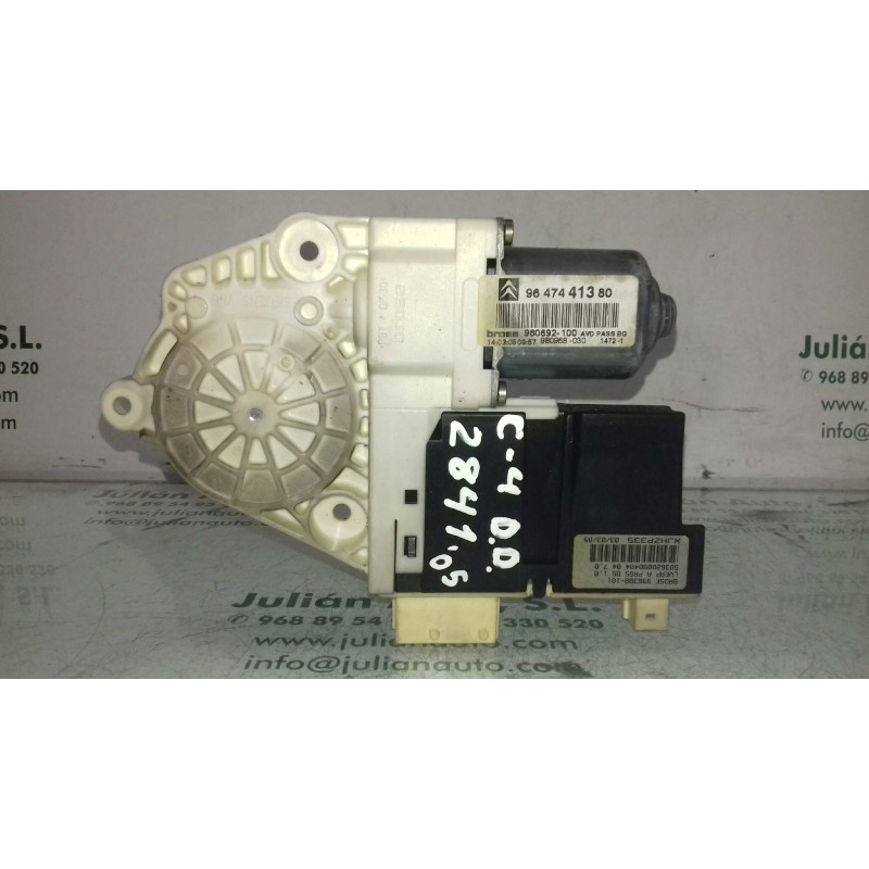 Recambio de motor elevalunas delantero derecho para citroen c4 berlina cool referencia OEM IAM 9647441380 980692100 BROSE