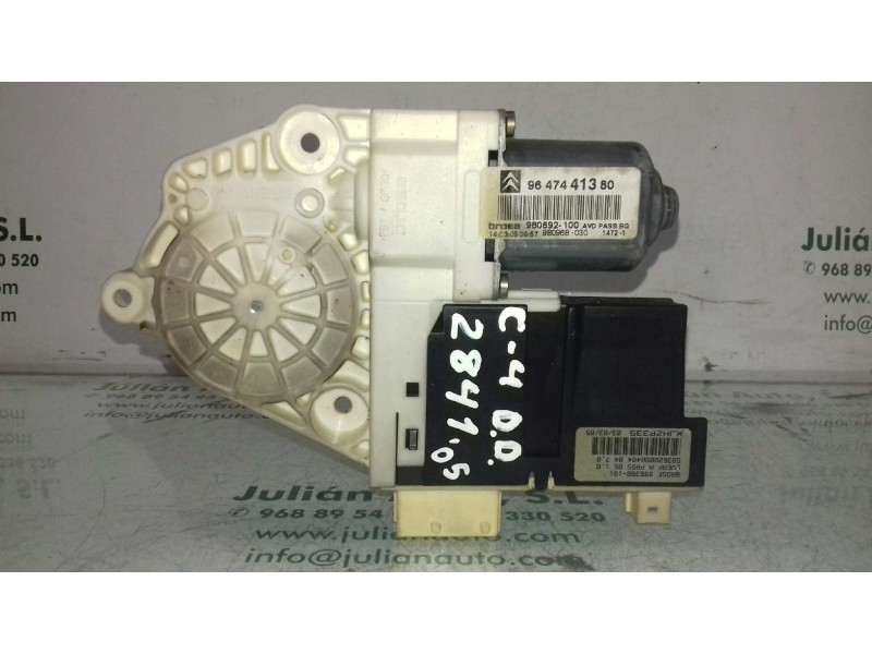 Recambio de motor elevalunas delantero derecho para citroen c4 berlina cool referencia OEM IAM 9647441380 980692100 BROSE