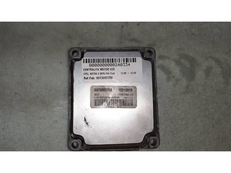 Recambio de centralita motor uce para opel astra g berlina club referencia OEM IAM 8973065750 12212819 DELPHI