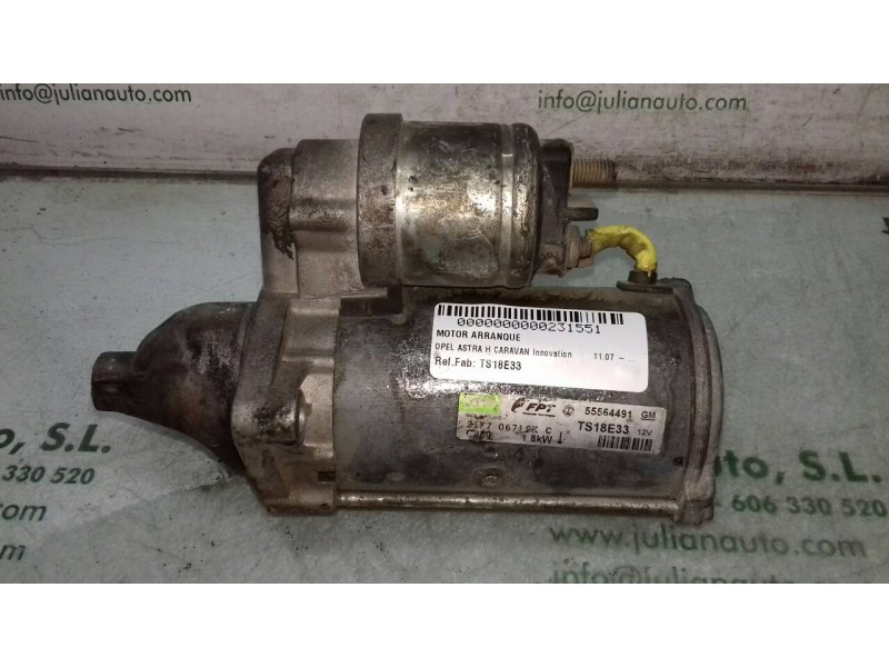 Recambio de motor arranque para opel astra h caravan innovation referencia OEM IAM TS18E33 55564491 VALEO