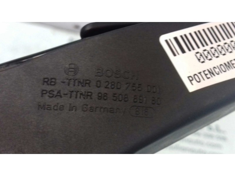 Recambio de potenciometro pedal para citroen c4 berlina cool referencia OEM IAM 9650889180 0280755001 BOSCH