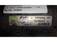 Recambio de motor arranque para opel astra h caravan innovation referencia OEM IAM TS18E33 55564491 VALEO 2