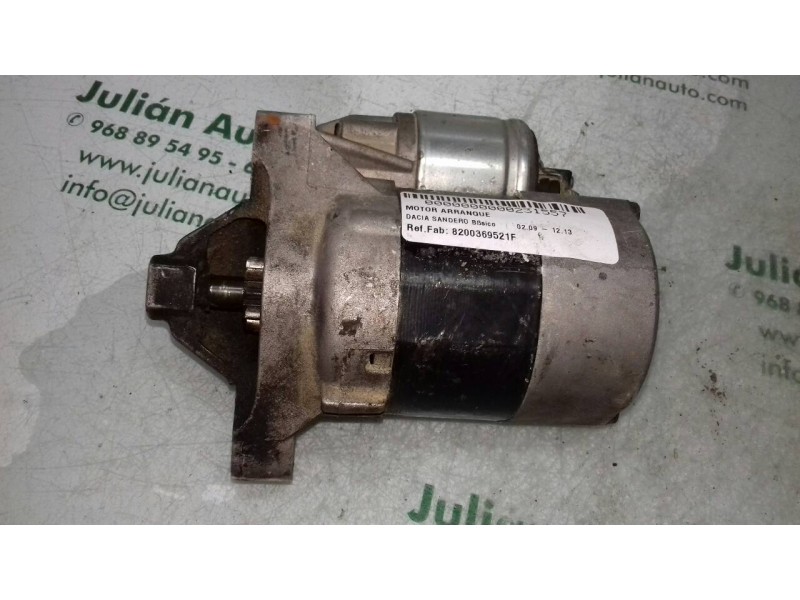 Recambio de motor arranque para dacia sandero básico referencia OEM IAM 8200369521F TS8E6 VALEO