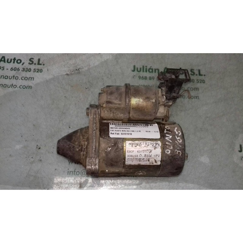 Recambio de motor arranque para fiat punto berlina (188) 1.2 8v referencia OEM IAM 63101018 C132 DENSO
