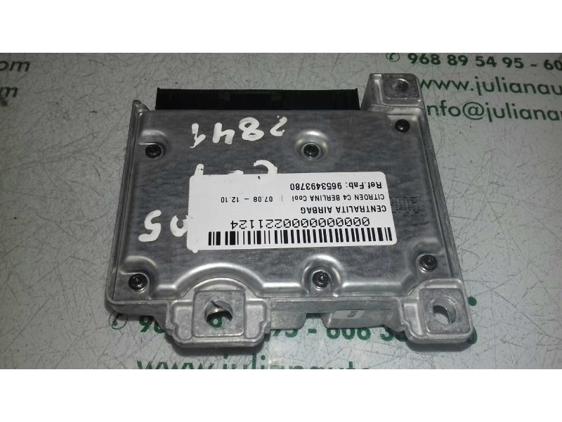 Recambio de centralita airbag para citroen c4 berlina cool referencia OEM IAM 9653493780 603726100 AUTOLIV