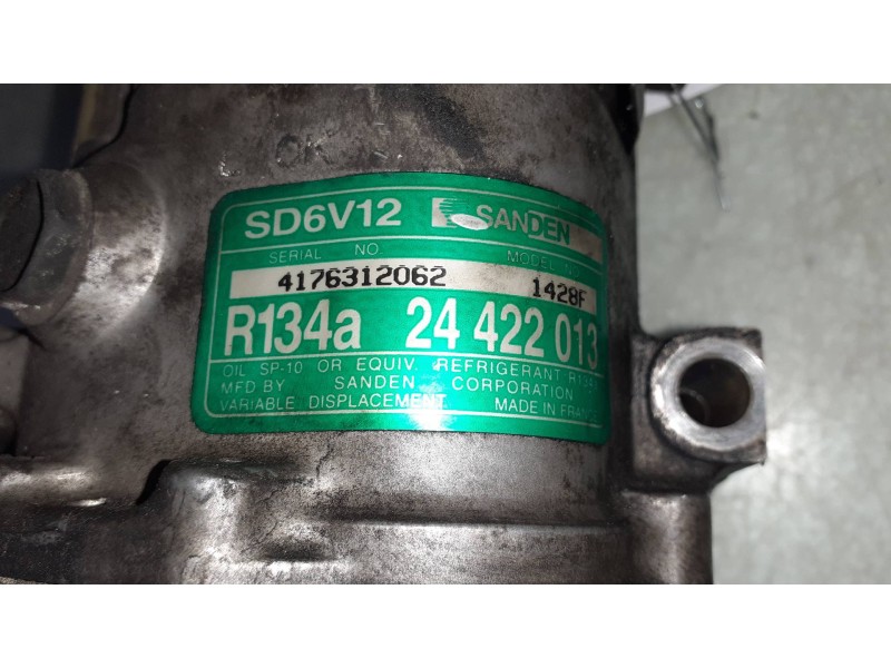 Recambio de compresor aire acondicionado para opel astra g berlina club referencia OEM IAM 24422013 SD6V12 SANDEN