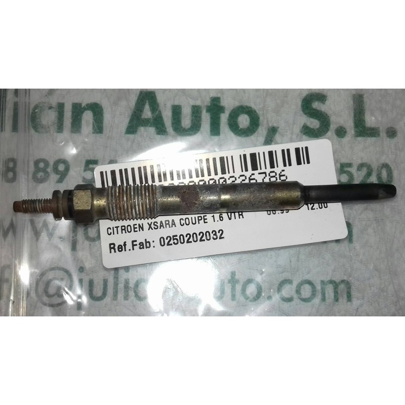 Recambio de calentadores para citroen xsara coupe 1.6 vtr referencia OEM IAM 0250202032  BOSCH