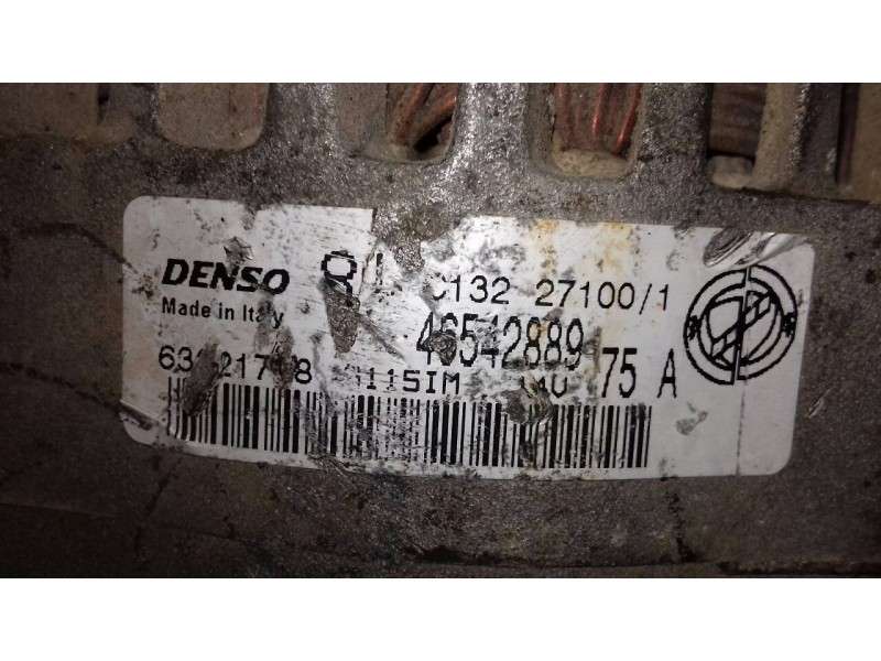 Recambio de alternador para lancia ypsilon (101) 1.2 8v referencia OEM IAM 46542889 DENSO 75A