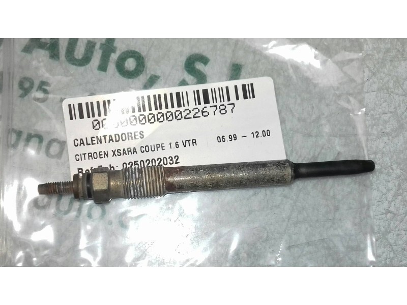 Recambio de calentadores para citroen xsara coupe 1.6 vtr referencia OEM IAM 0250202032  BOSCH