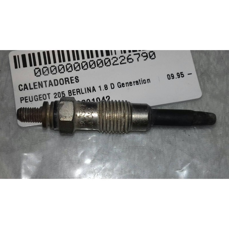 Recambio de calentadores para peugeot 205 berlina 1.8 d generation referencia OEM IAM 0250201042  BOSCH