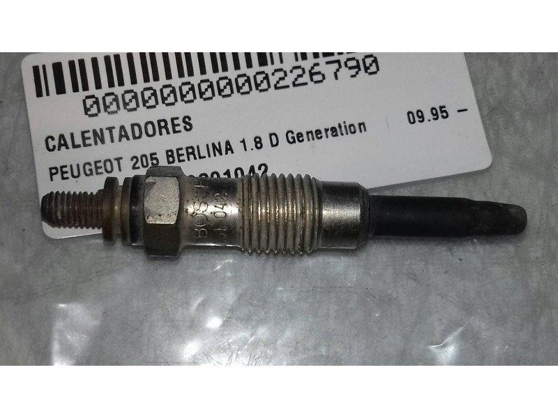 Recambio de calentadores para peugeot 205 berlina 1.8 d generation referencia OEM IAM 0250201042  BOSCH