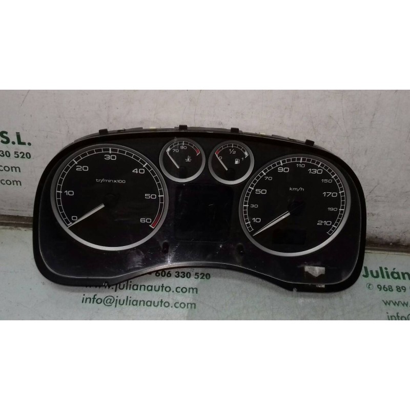 Recambio de cuadro instrumentos para peugeot 307 (s1) xs referencia OEM IAM 9636708880E 21655303 8 X5 SAGEM