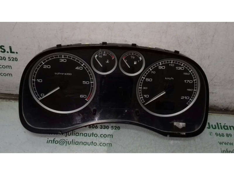 Recambio de cuadro instrumentos para peugeot 307 (s1) xs referencia OEM IAM 9636708880E 21655303 8 X5 SAGEM