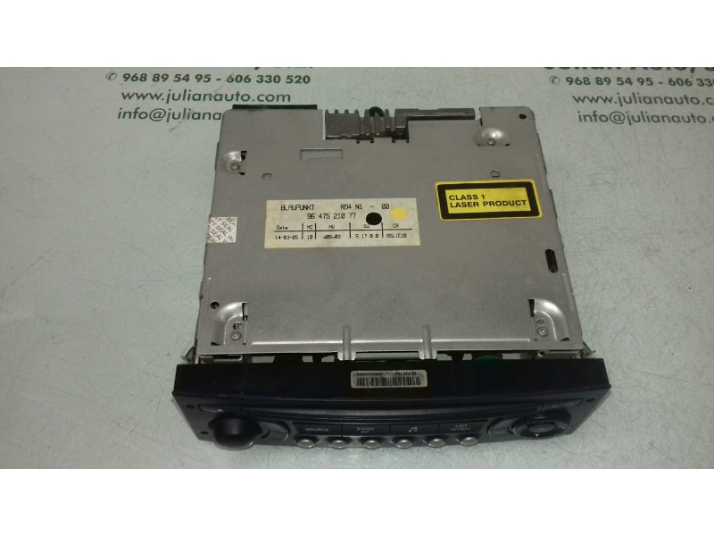 Recambio de sistema audio / radio cd para citroen c4 berlina cool referencia OEM IAM 9647521077 7643134392 BLAUPUNKT