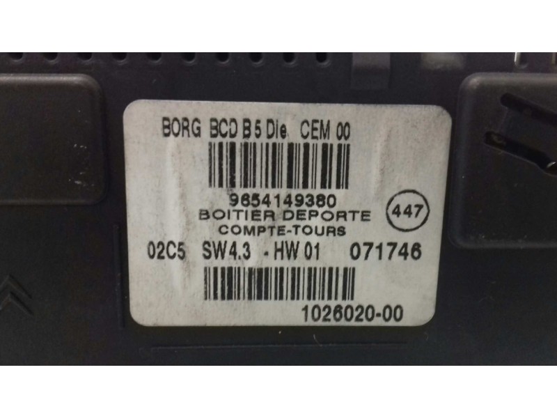 Recambio de pantalla multifuncion para citroen c4 berlina cool referencia OEM IAM 9654149380 102602000 