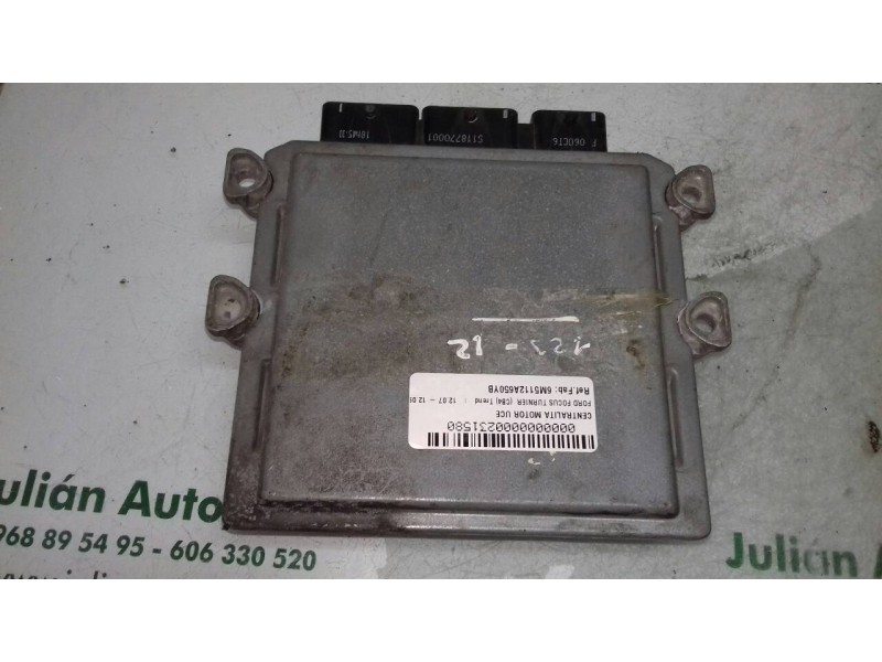 Recambio de centralita motor uce para ford focus turnier (cb4) trend referencia OEM IAM 6M5112A650YB 5WS40512BT SIEMENS