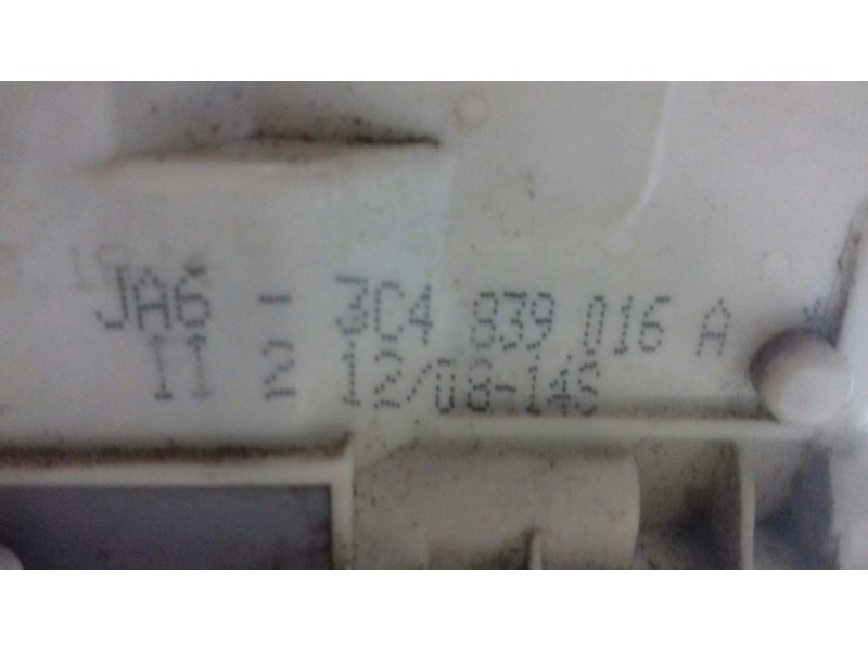 Recambio de cerradura puerta trasera derecha para seat ibiza (6j5) reference referencia OEM IAM 3C4839016A 4 + 3 PINES BLANCO