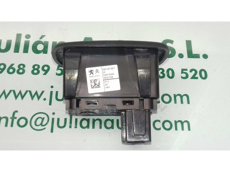 Recambio de mando elevalunas trasero izquierdo para citroen c3 collection referencia OEM IAM 98012514XT  