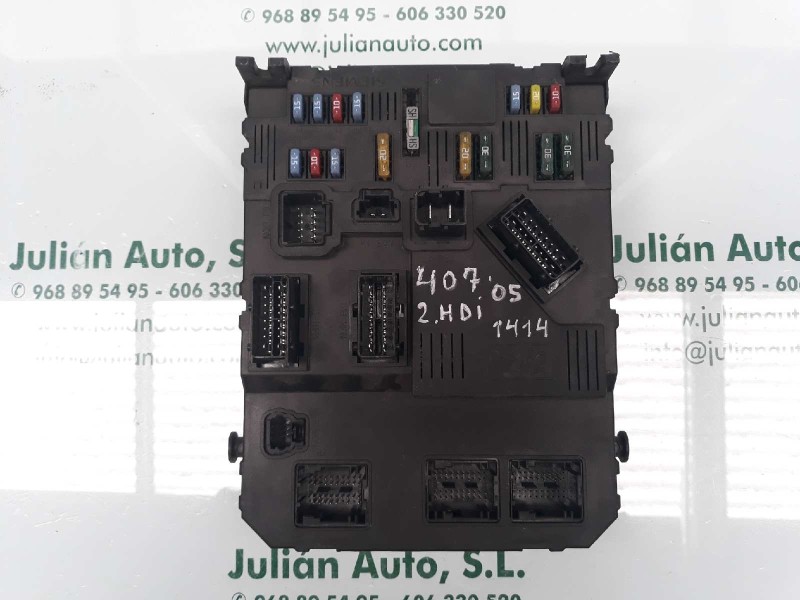 Recambio de caja reles / fusibles para peugeot 407 sw st confort referencia OEM IAM 9655708480 BSI S03 00 
