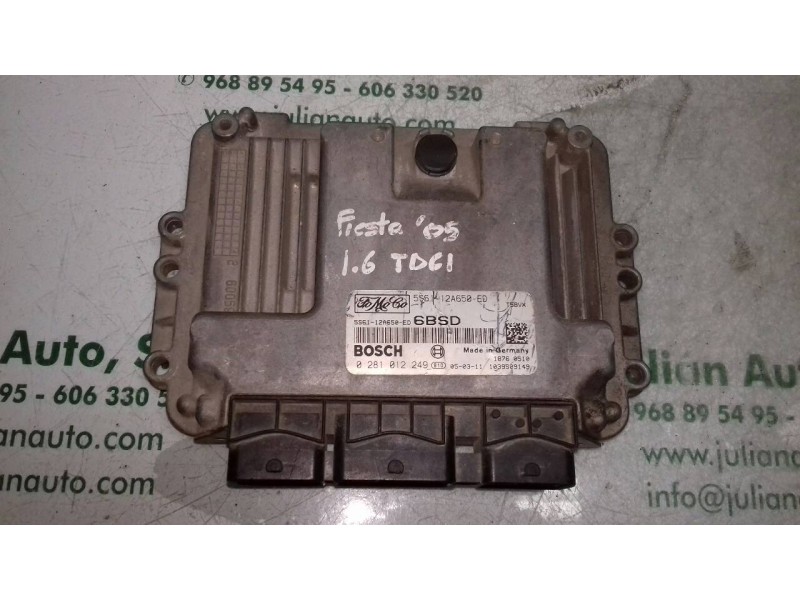 Recambio de centralita motor uce para ford fiesta (cbk) ambiente referencia OEM IAM 5S6112A650ED 0281012249 BOSCH