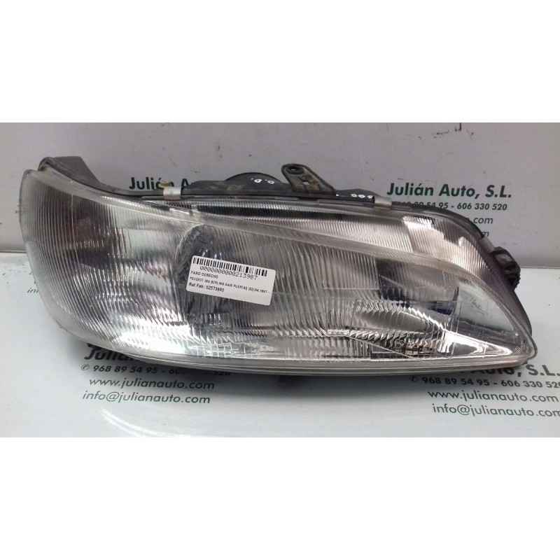 Recambio de faro derecho para peugeot 306 berlina 3/4/5 puertas (s2) graffic referencia OEM IAM 02573880  