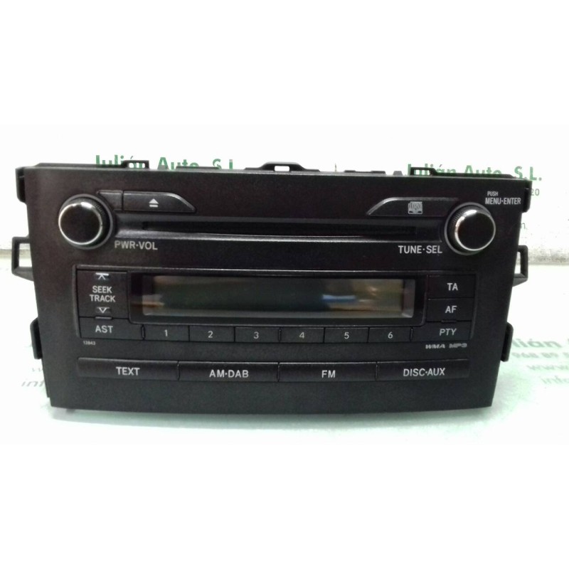 Recambio de sistema audio / radio cd para toyota auris hybrid active referencia OEM IAM 8612002F40 1230003430A101 