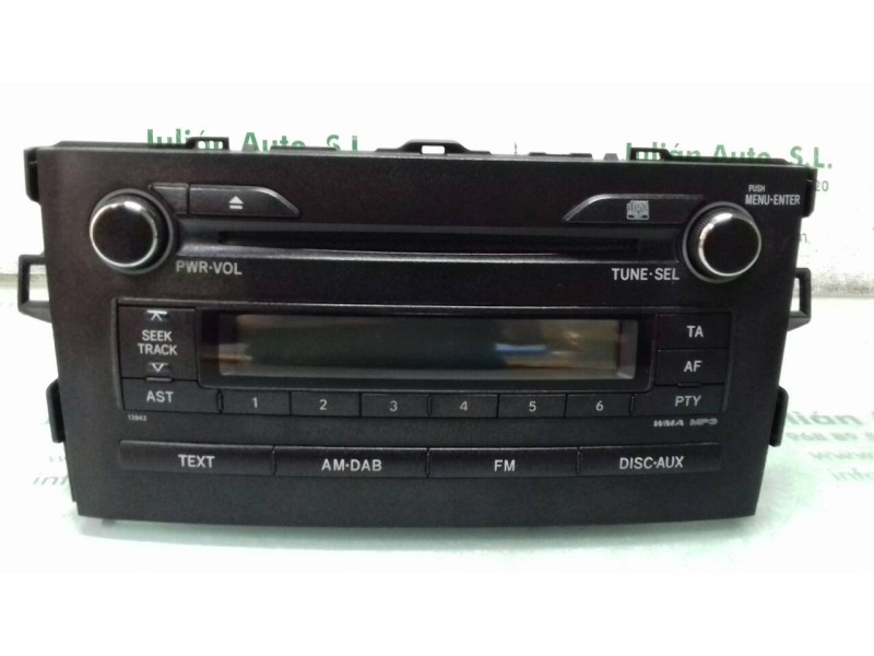 Recambio de sistema audio / radio cd para toyota auris hybrid active referencia OEM IAM 8612002F40 1230003430A101 